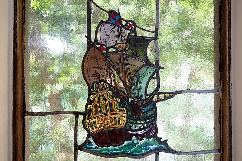 Walden Drive stained glass window